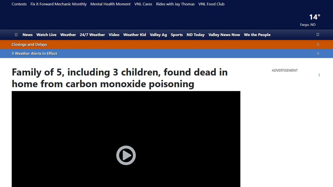 Family of 5, including 3 children, found dead in home from carbon monoxide poisoning